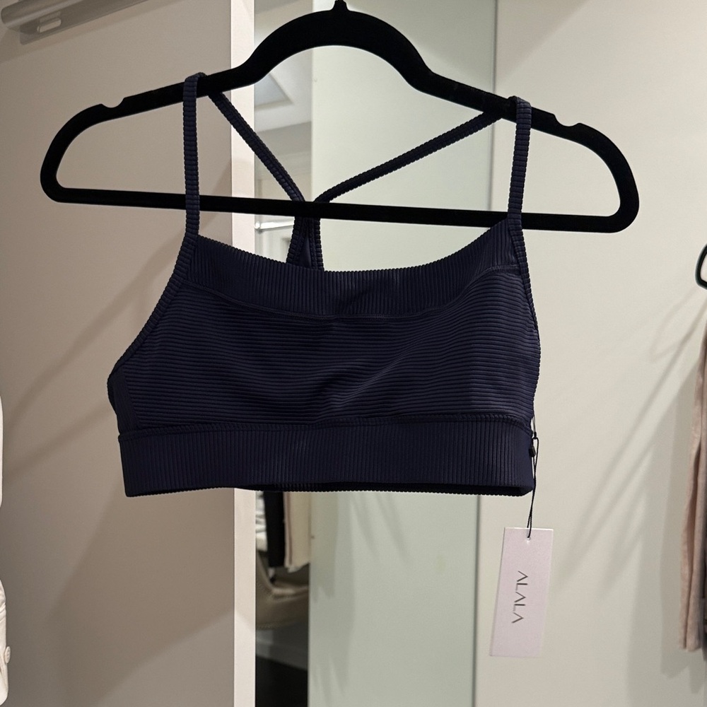 Alala ribbed navy Sports Bra
